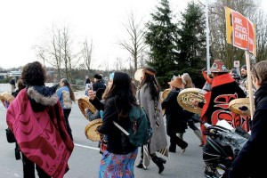 First Nations march against climate change and Site C