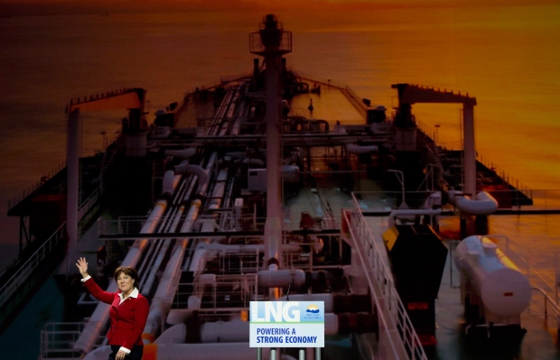 Christy Clark promotes the LNG industry in B.C.