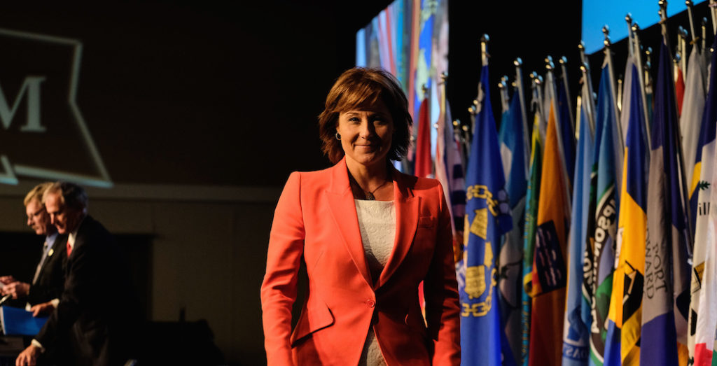 Christy Clark speaks at the Union of BC Municipalities convention