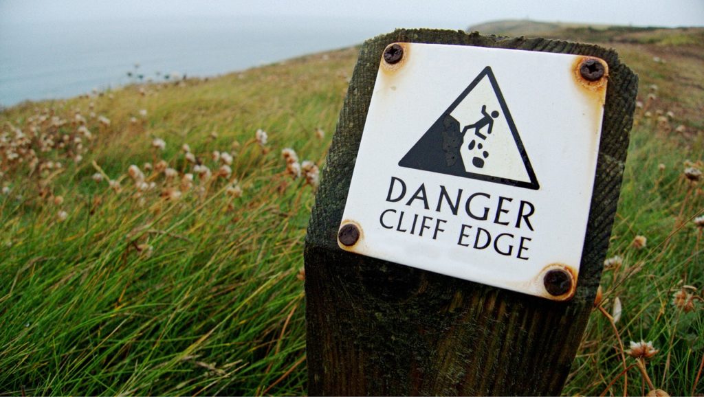 Danger warning sign