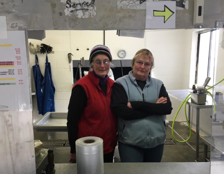 Oyster industry workers