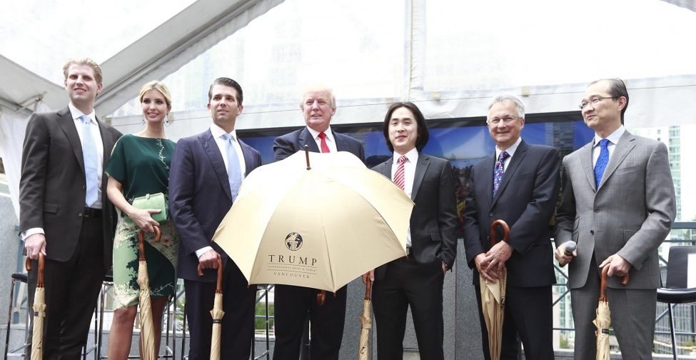 Joo Kim Tiah and the Trump family open Trump Tower Vancouver