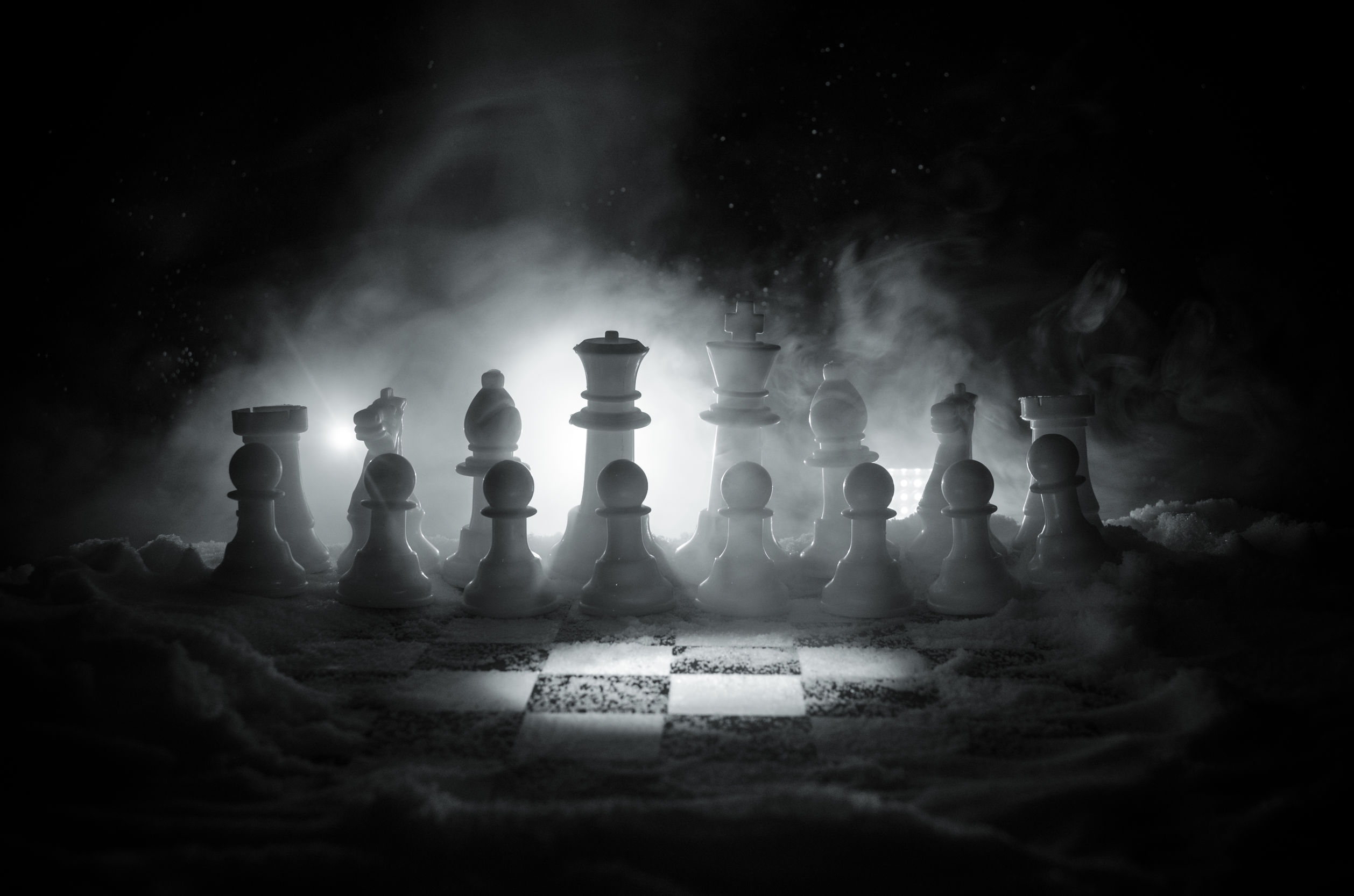 Chess in the snow