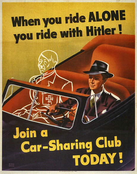 When you ride alone you ride with Hitler