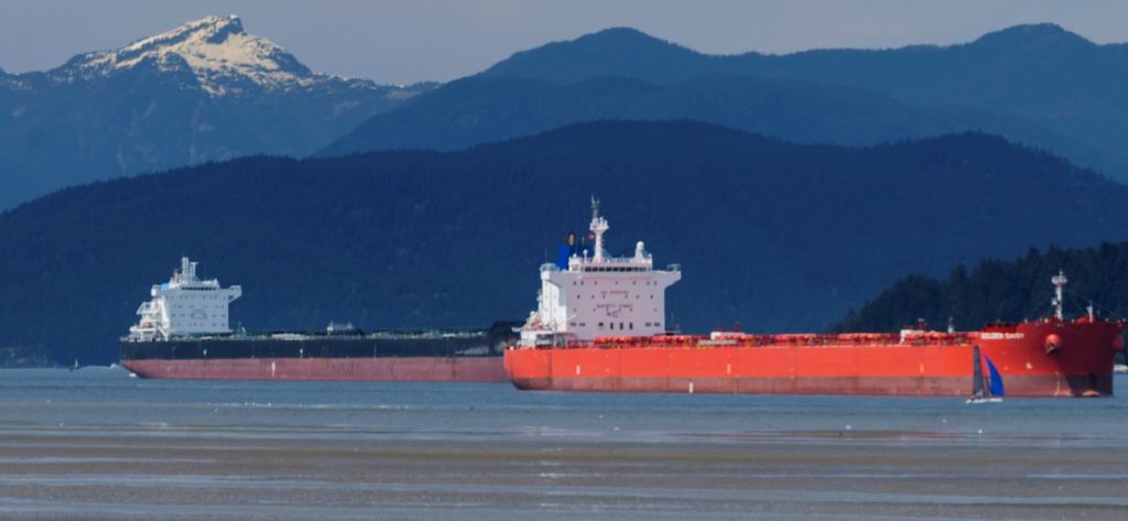 tankers in vancouver harbour