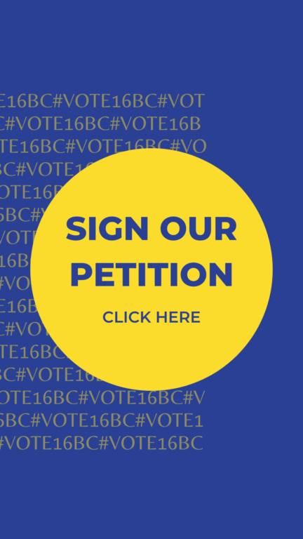 Click to sign the vote 16 petition