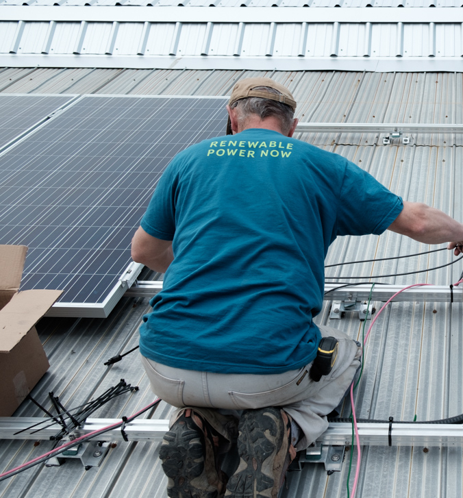 Installing rooftop solar panels