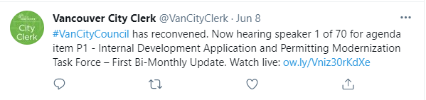 VanCityClerk Tweet Screenshot